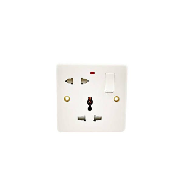 VGT - Multi Switch Socket - 1 gang (with light)