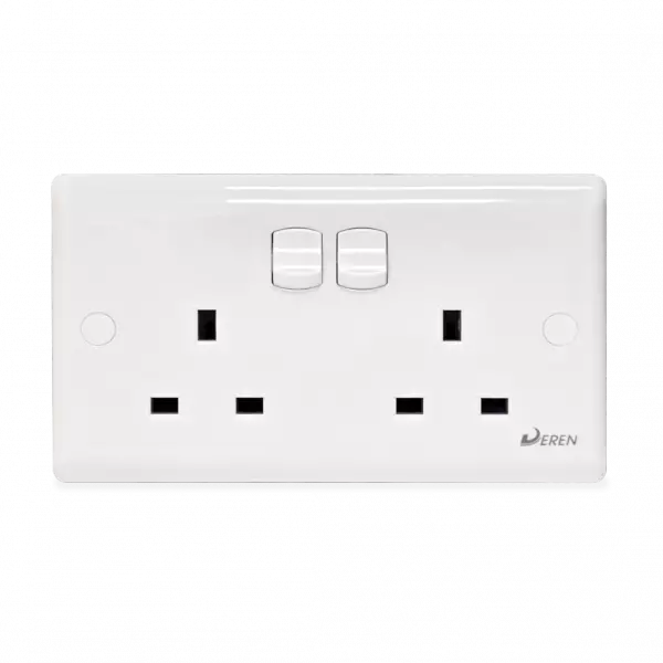 DEREN 2 Gang Switch Socket