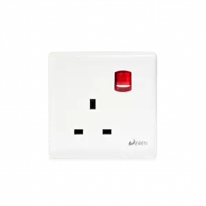 1 gang switch socket with neon