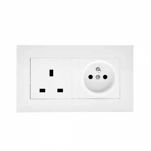 Socket 2 Gang - 1x13 amps + 1x16 amps