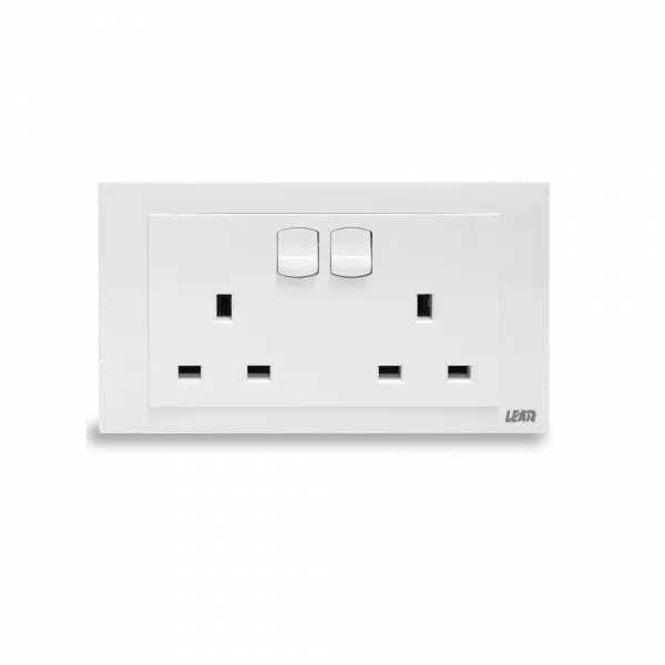 LEAR - 2 Gang Switch Socket